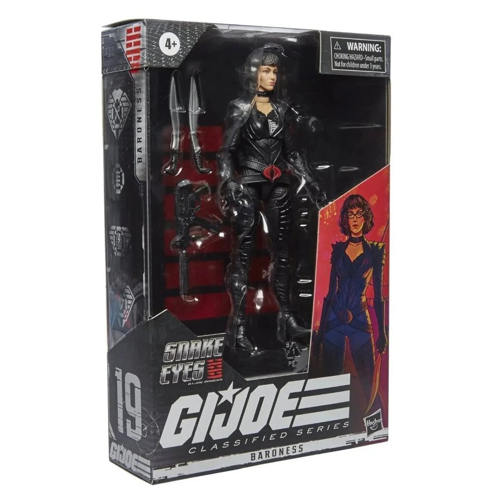 Hasbro Classified Series Snake Eyes G.I. Joe Origins Baroness 6” 1:12 Scale...